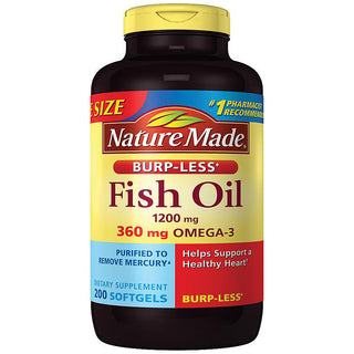 Nature Made 魚油 1200 mg 液態軟膠囊 200粒