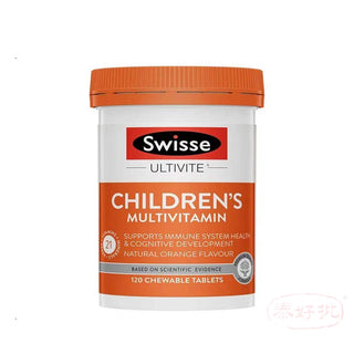 澳洲Swisse寶寶兒童復合維生素咀嚼片120片 兒童多種營養d3補鈣