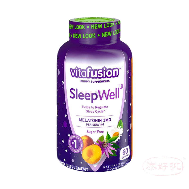 Vita fusion- Sleep Well褪黑素改善失眠睡眠小熊軟糖 3mg 60粒