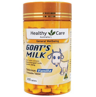 澳洲 Healthy Care 山羊奶片羊奶咀嚼片香草味 300粒低脂高鈣 - 樂誠—網絡批發直銷