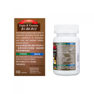 Triple B vitamin 三倍維生素B1-B6-B12 100片